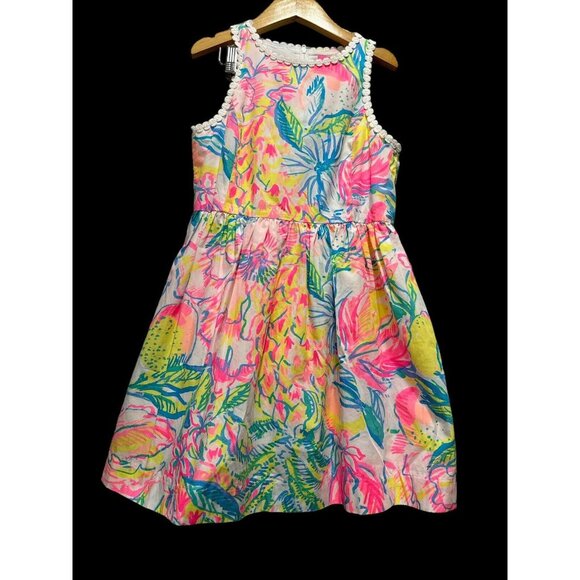 Lilly Pulitzer Girls' Mini Tori Dress Fiesta Bamba Size 10 Pockets Vibrant Party - Picture 1 of 11